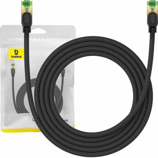 Opletený síťový kabel cat.8 Baseus Ethernet RJ45, 40 Gb/s...