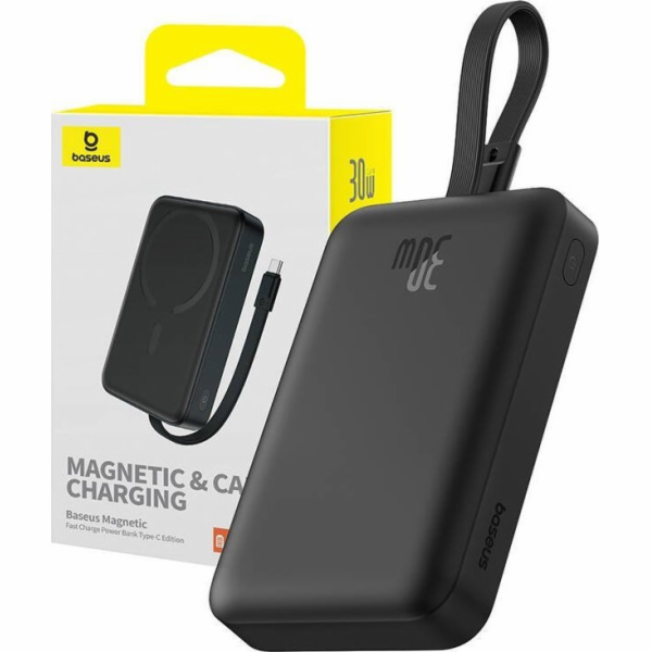 Powerbanka Baseus Magnetic Mini 10000mAh, USB-C 30W MagSa...