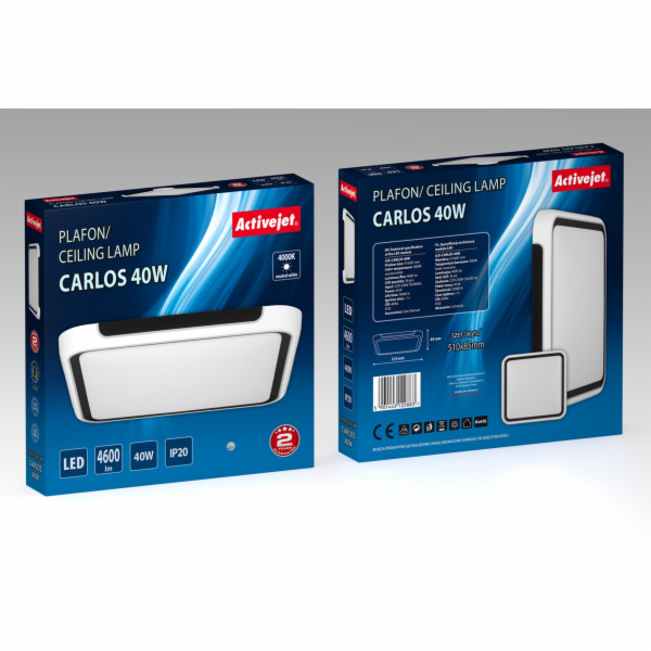 Activejet Stropní svítidlo LED AJE-CARLOS 40W