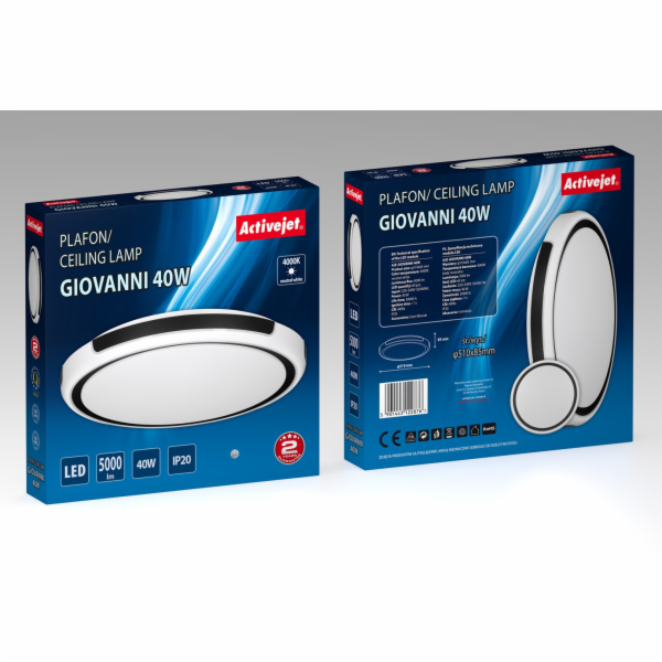 Activejet Stropní svítidlo LED AJE-GIOVANNI 40W