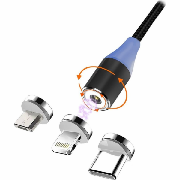 Msonic USB-A – Lightning kabel 1 m černý (MLU657)