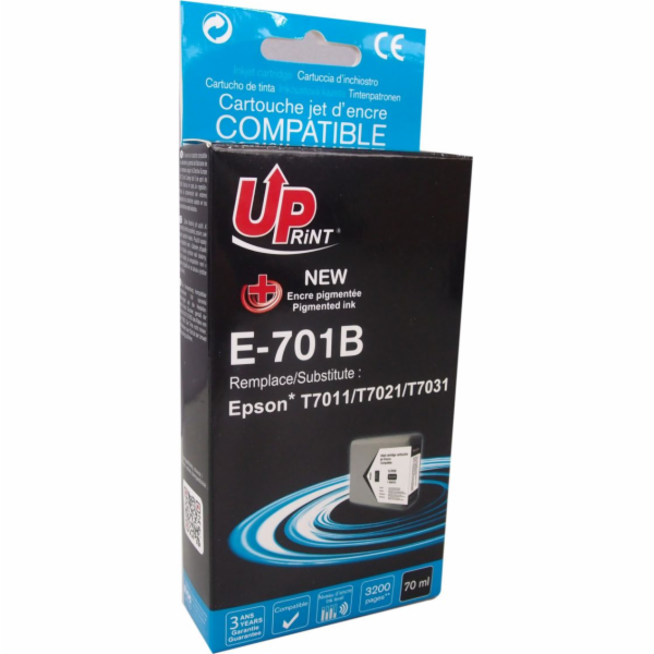 UPrint Ink E-701B / C13T70114010 (černý)