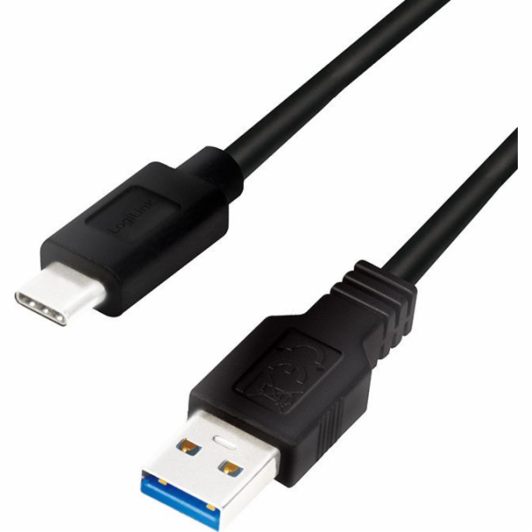 LogiLink USB-A - USB-C USB kabel 3 m černý (CU0171)