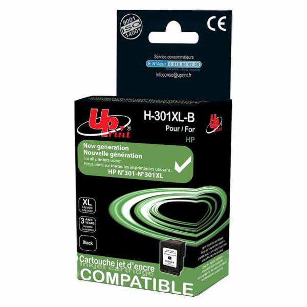 Inkoust UPrint H-301XLB / CH563EE (černý)