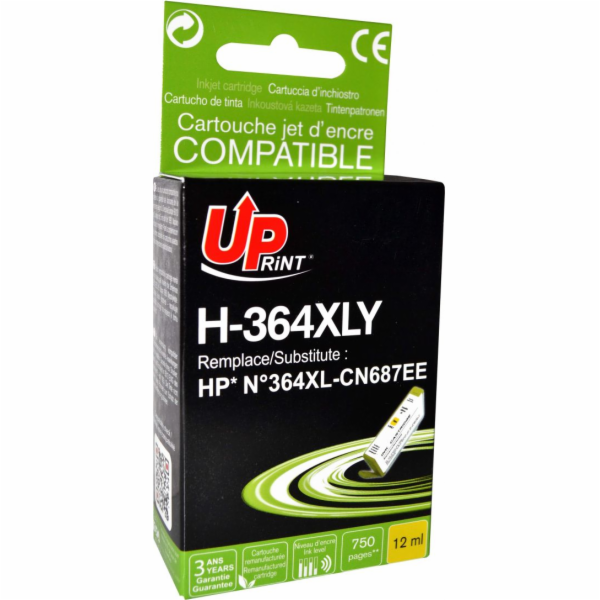 Inkoust UPrint H-364XLY / CB325EE (žlutý)