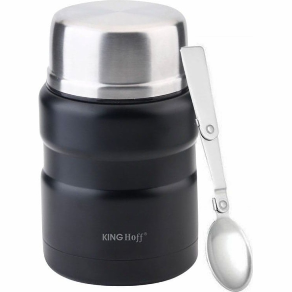 KingHoff Termoska na večeři KH-1459 0,5 l Černá
