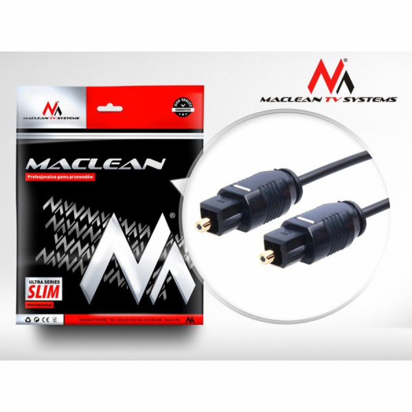 Maclean Toslink - Kabel Toslink 0,5 m černý (MCTV-750)