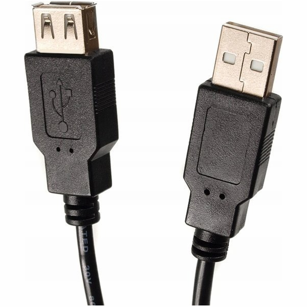 Maclean USB-A – USB-A kabel USB 5 m černý (MCTV-745)