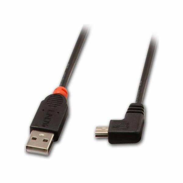 Lindy USB-A - miniUSB USB kabel 2 m černý (31972)