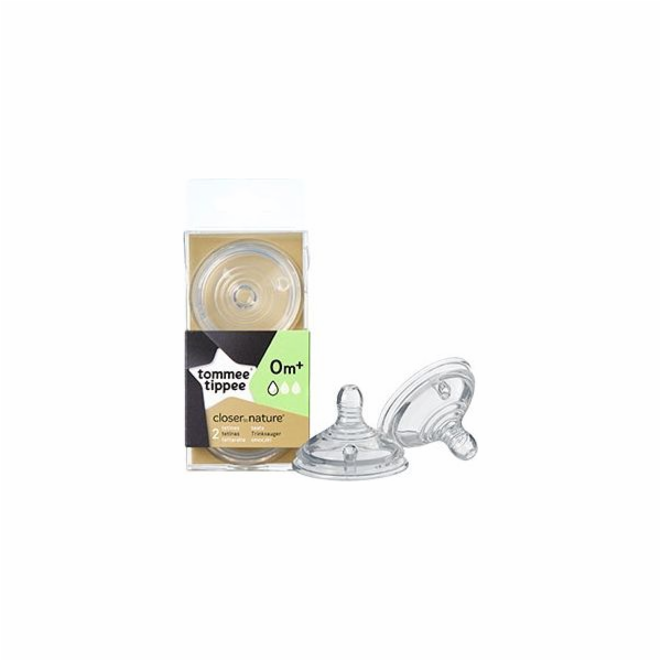 Tommee Tippee silikonový dudlík 0m+ 2 kusy (TT0006)
