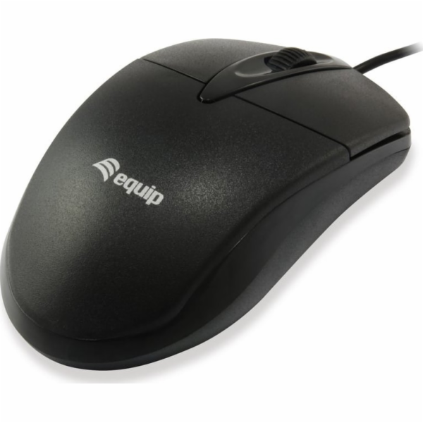 Myš Equip  Optische Tischmaus, Kabel, černá / 245102