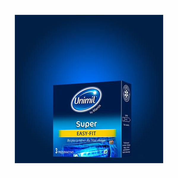 UNIMIL Super latexové kondomy, 3 kusy