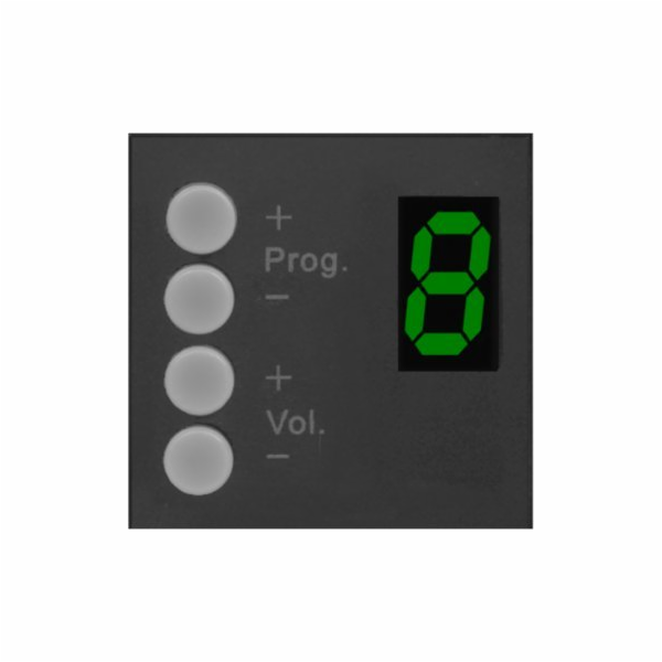 Audac  DW3020/B Nástěnný panelový ovladač 45 x 45 mm Čern...