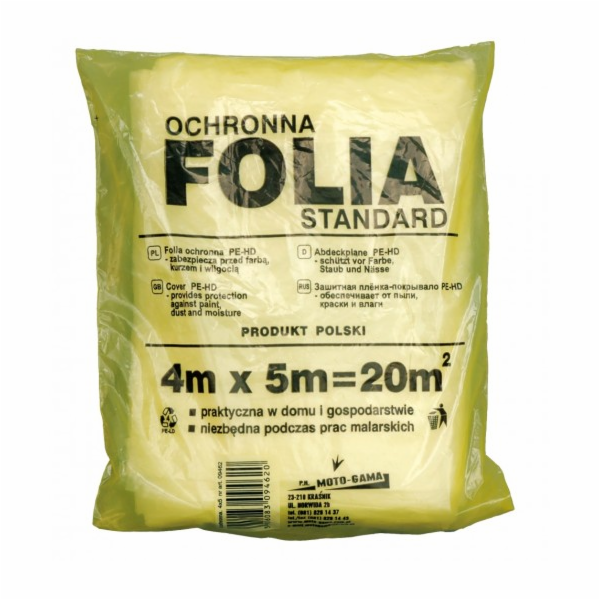Vorel malířská fólie Ochranná fólie 4 x 5m standard (09462)