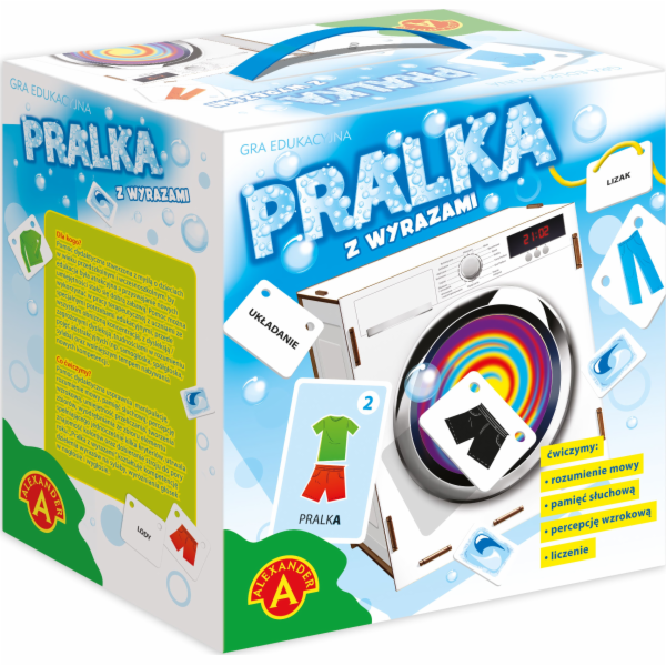 Pračka Alexander si hraje se slovy ALEXANDER
