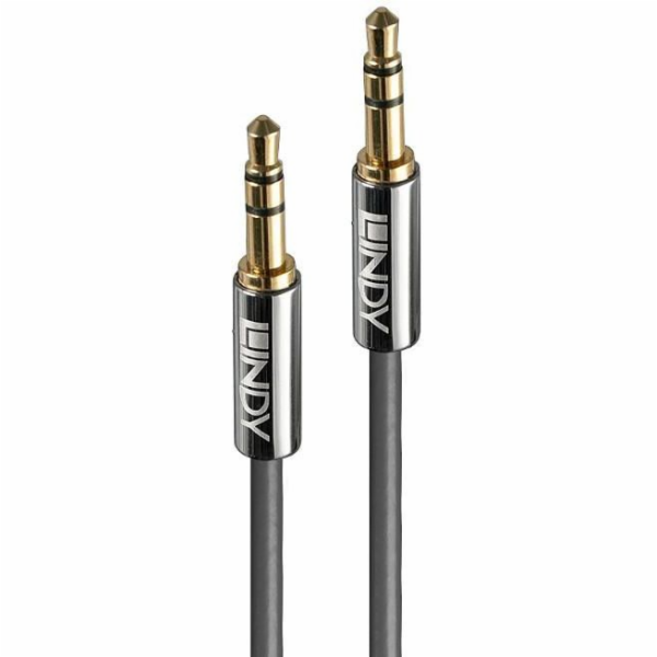 Lindy Jack 3,5mm kabel - Jack 3,5mm 1m stříbrný (35321)