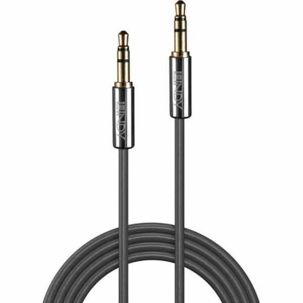 Lindy Jack 3,5mm kabel - Jack 3,5mm 1m stříbrný (35321)