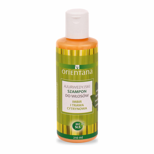 Orientana ajurvédský šampon ZÁZVOR A CITRONOVÁ TRÁVA 210 ml