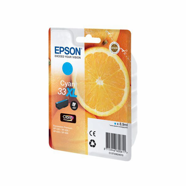 Epson Ink Singlepack 33XL Claria Premium (C13T33624012)