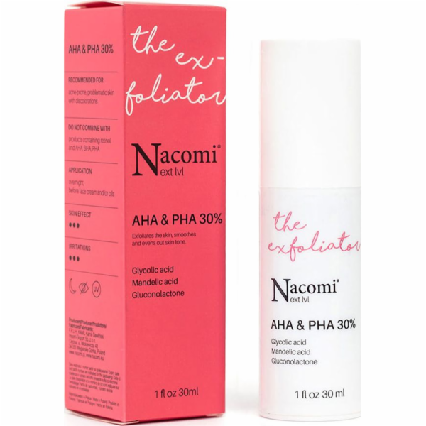 Nacomi Next Level kyselý peeling AHA a PHA 30% 30 ml