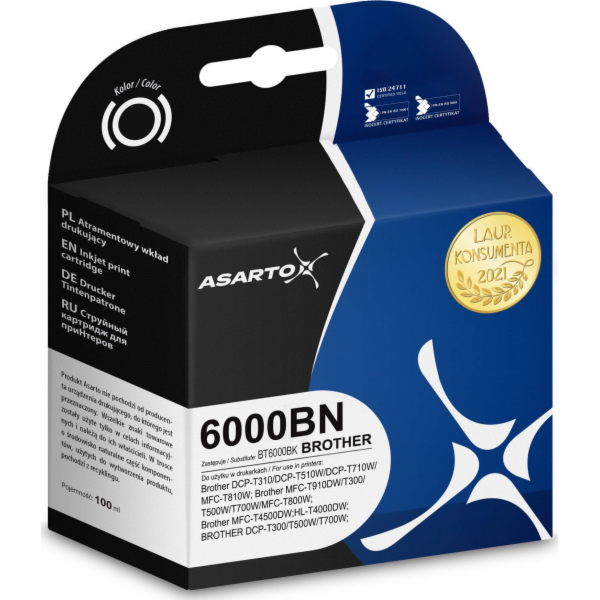 Inkoust Asarto Inkoust Asarto pro Brother 6000BN | BT6000...