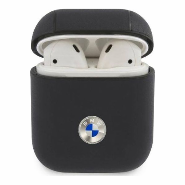 BMW Geniune Kožené ochranné pouzdro pro AirPods 1/2 tmavě...