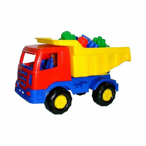 Wader Set č. 186 sklápěč + bloky Super-mix - 9097