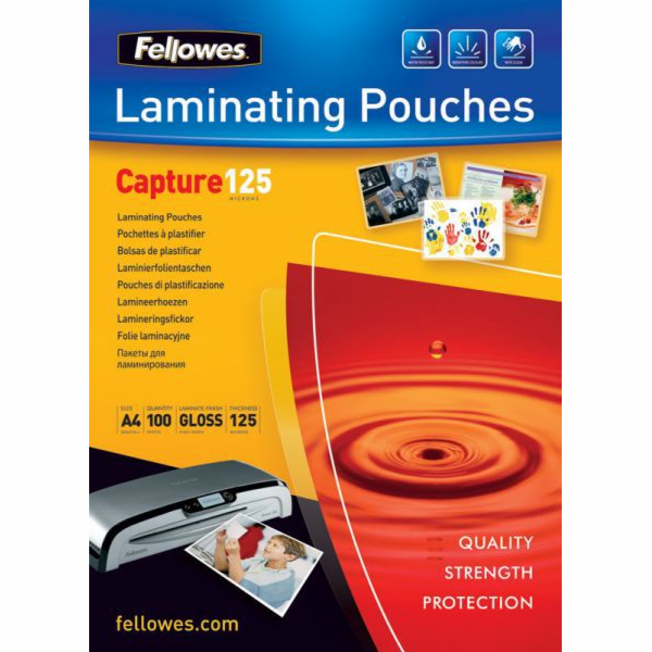 Laminovací fólie Fellowes 125 µ 65x95 mm, 100 ks (5306702)