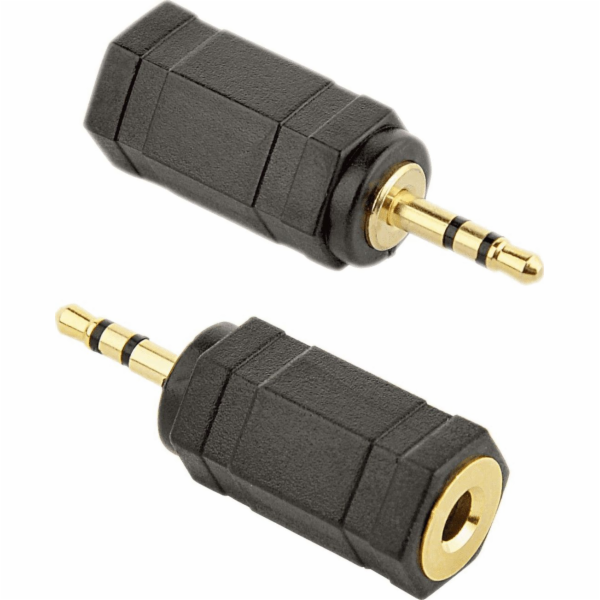 AV adaptér Gembird Jack 2,5 mm – Jack 3,5 mm černý (A-3,5...
