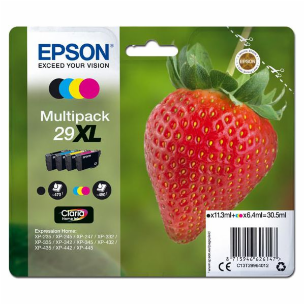 Inkoust Epson C13T29964012, T29XL (CMYK)