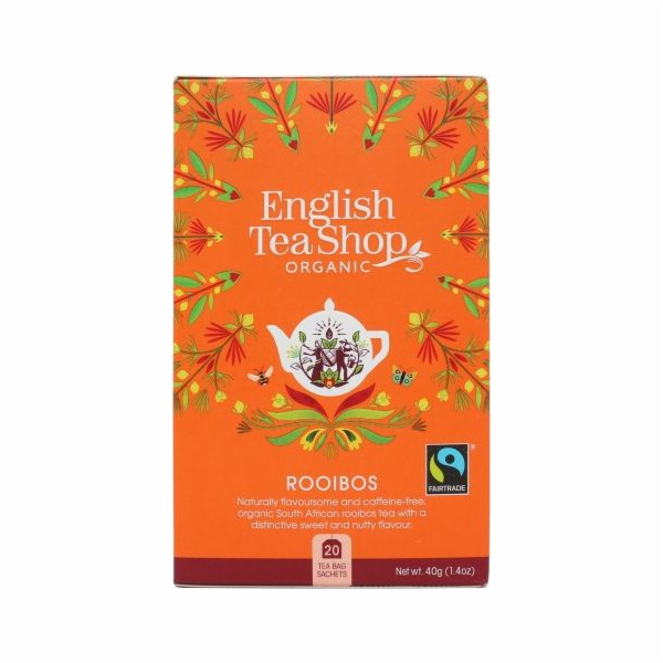 Anglický čaj Sho Rooibos čaj (20x2) BIO 40g