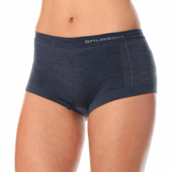 Brubeck BX10440 Dámské boxerky COMFORT WOOL tmavé džíny L
