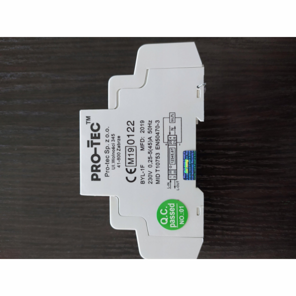 Protec Pro-Tec 4200100 digitální elektroměr MID BYL-1F 0,...