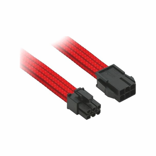 Nanoxia PCIe 6-pin - PCIe 6-pin, 0,3 m, červená (NX6PV3ER)