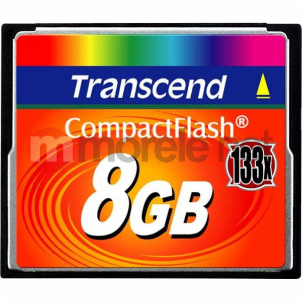 Transcend 133x Compact Flash karta 8 GB (TS8GCF133)