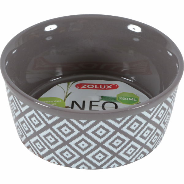 Kameninová miska Zolux NEO pro hlodavce, 250 ml, barva šedá