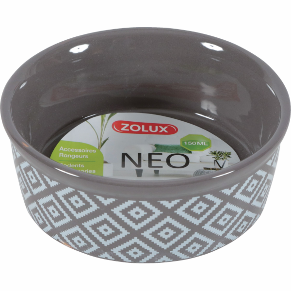 Kameninová miska Zolux NEO pro hlodavce, 150 ml, barva šedá