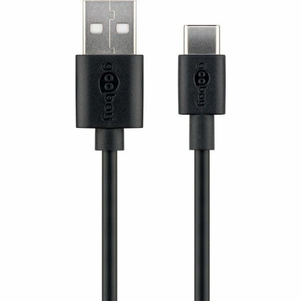 Goobay USB-A - USB-C USB kabel 3 m černý (59124)