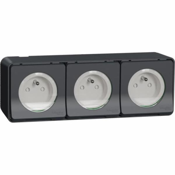 Schneider Electric Mureva Styl Socket 2P+PE trojitá antra...