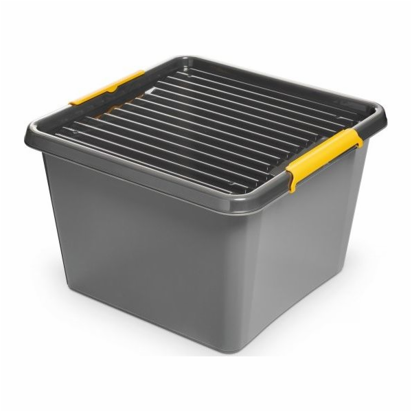 ORPLAST skladovací kontejner, Solidstore box, 32l, šedá