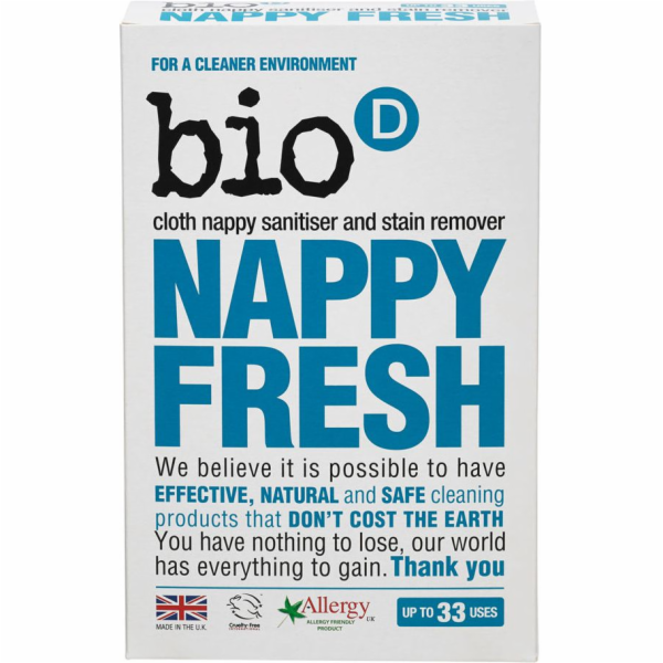 Bio-D Nappy Fresh prášek na praní plen 500g (BIO04104)