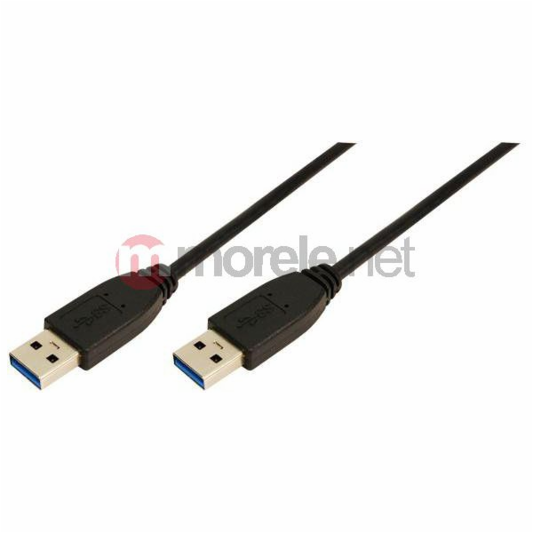 LogiLink USB-A - USB-A kabel USB 1 m černý (CU0038)