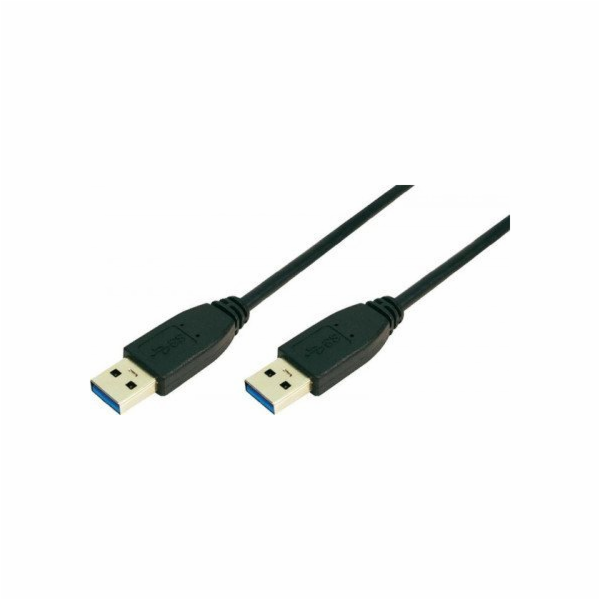 LogiLink USB-A - USB-A kabel USB 1 m černý (CU0038)