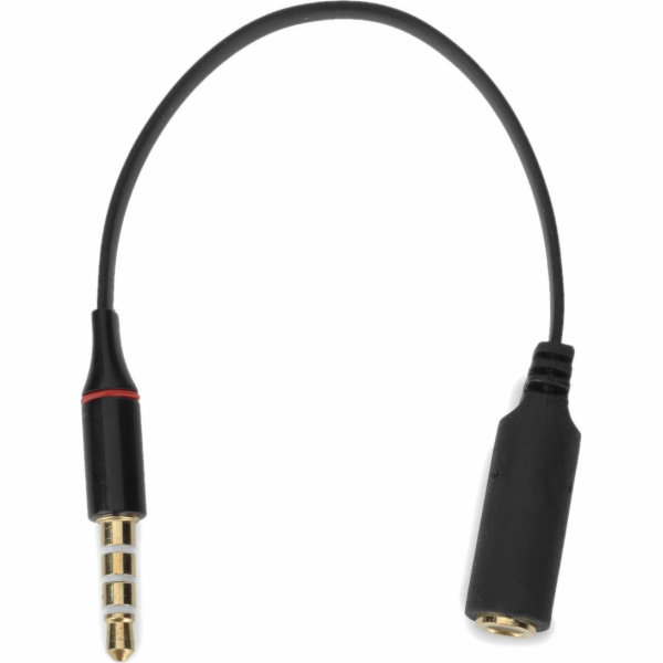 AV adaptér Mozos Jack 3,5 mm – Jack 3,5 mm černý (ASM-5)