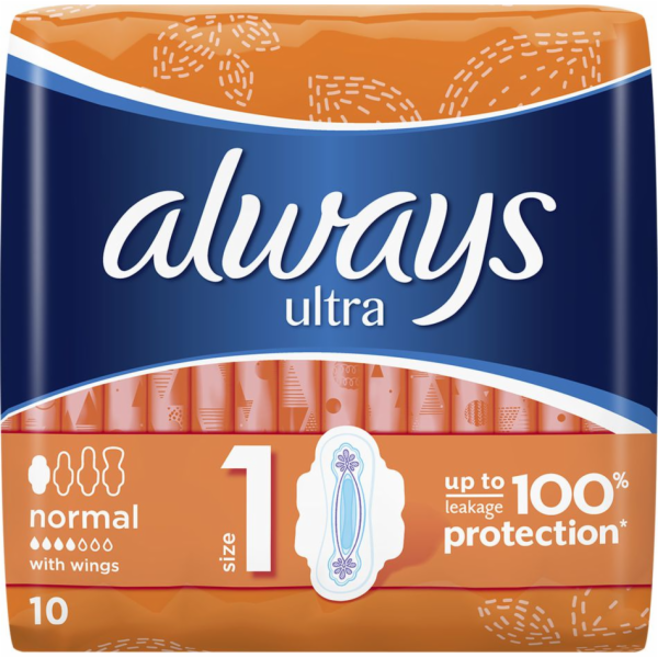 Hygienické vložky Always Ultra Normal Plus 10 ks.