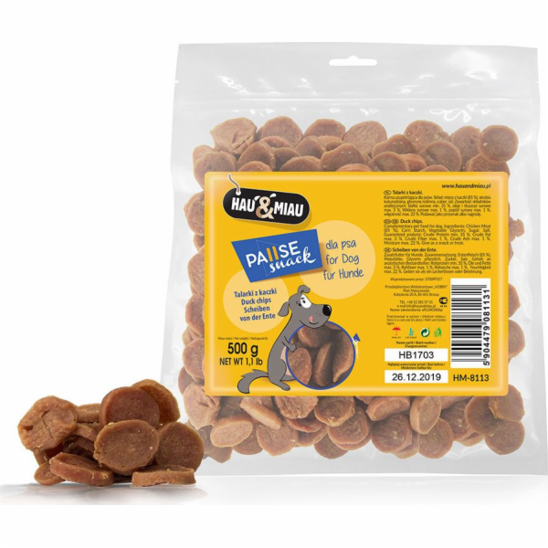 Hau&Miau kachní plátky 500g HM-8113