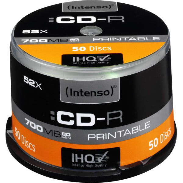 Intenso CD-R 700 MB 52x 50 kusů (1801125)