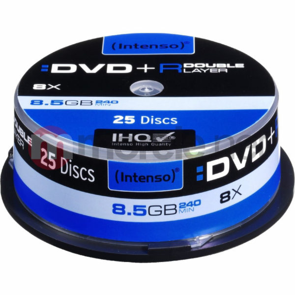 Intenso DVD+R DL 8,5 GB 8x 25 kusů (4311144)