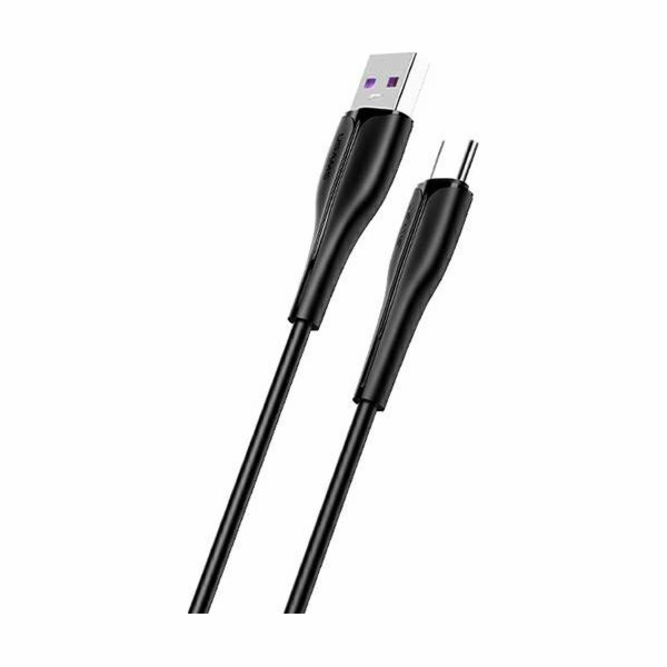 Usams USB-A - USB-C kabel USB 1 m černý (SJ376USB01)
