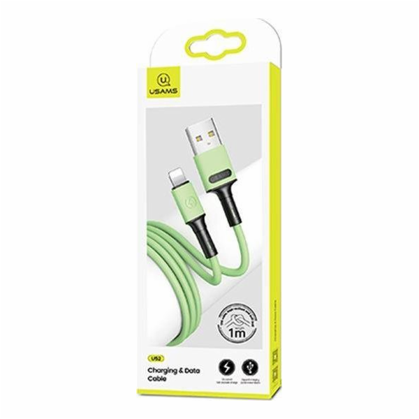Usams USB-A – Lightning kabel 1 m zelený (69867-uniw)